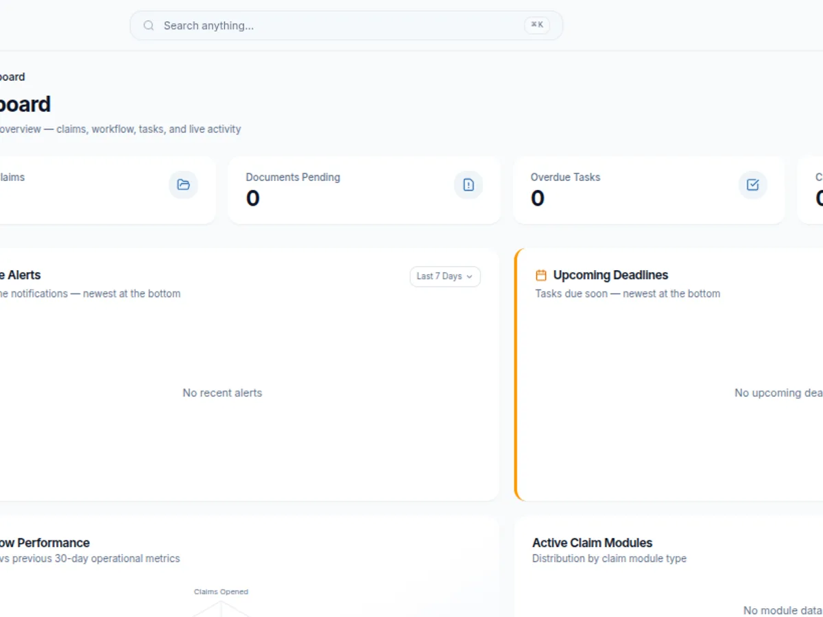 Claims CRM Suite — CRM Systems project by Rixsols AI and software development company